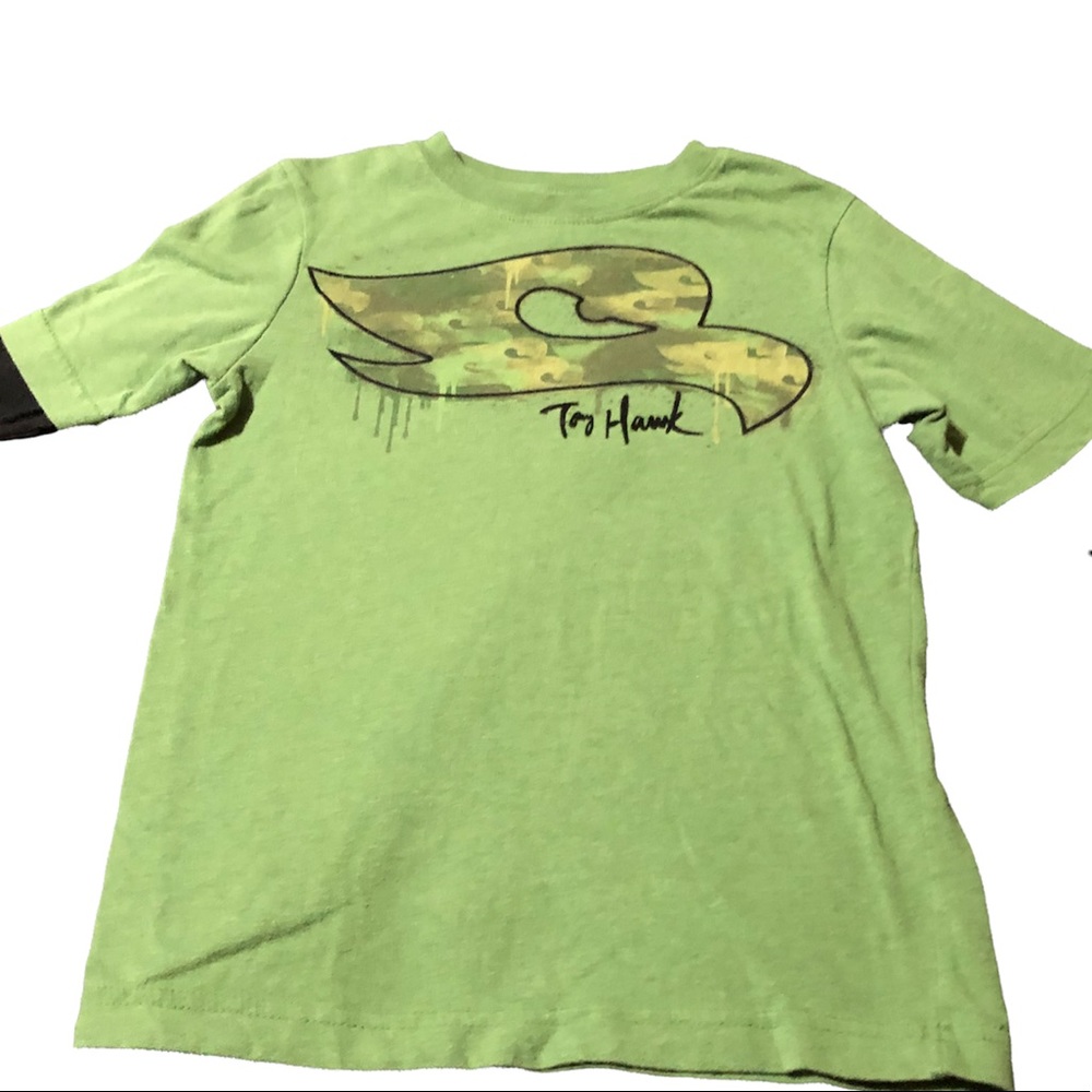 Tony Hawk • Green | Black Camo Design Long Sleeve